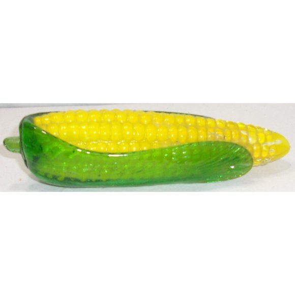 Beautiful Murano Style Encased Glass "Corn on the Cob" Decor - Picture 4 of 9